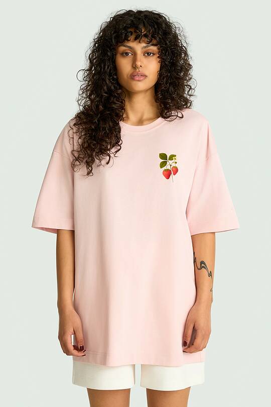 Short sleeves cotton T-shirt "Strawberry" 1 | Audimas
