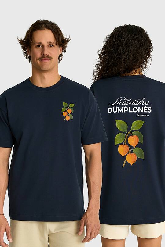 Short sleeves cotton T-shirt "Groundcherry" 1 | Audimas