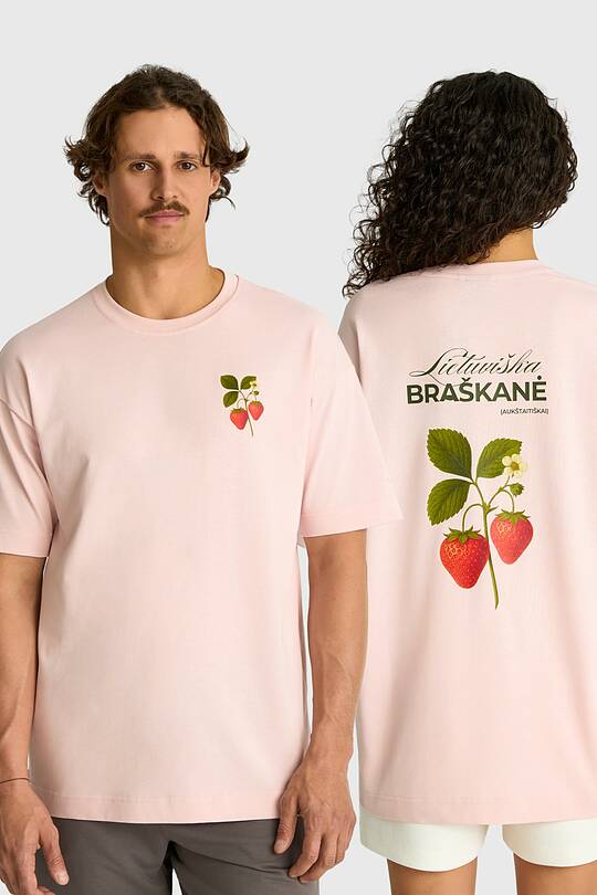 Short sleeves cotton T-shirt "Strawberry" 1 | Audimas