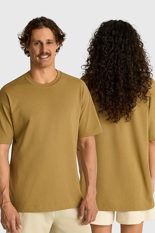 Oversized short sleeve cotton T-shirt 1 | Audimas