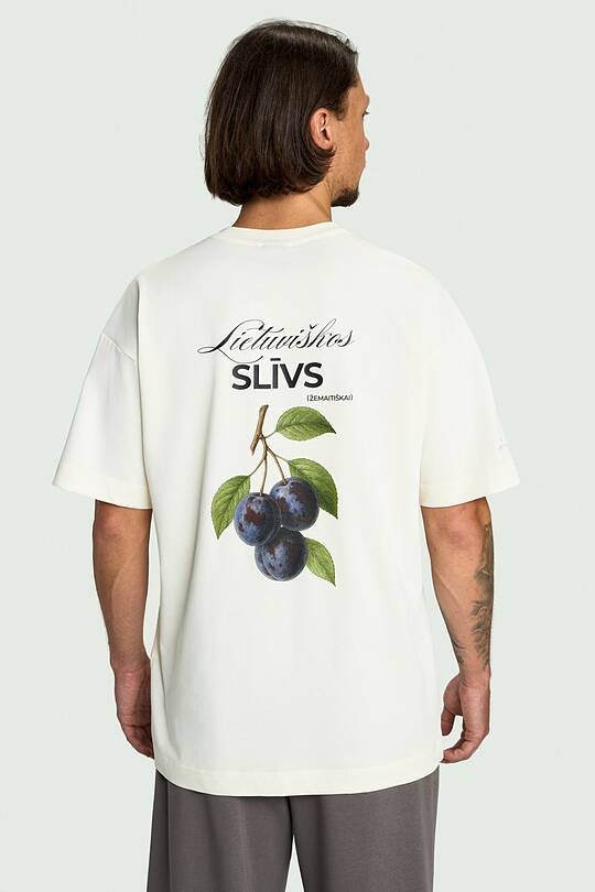 Short sleeves cotton T-shirt "Plums" 2 | Audimas