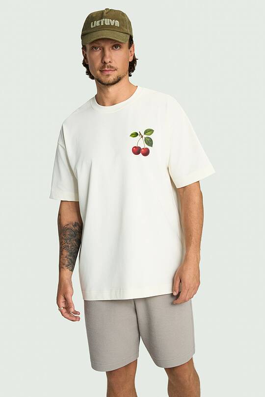 Short sleeves cotton T-shirt "Cherry" 1 | Audimas