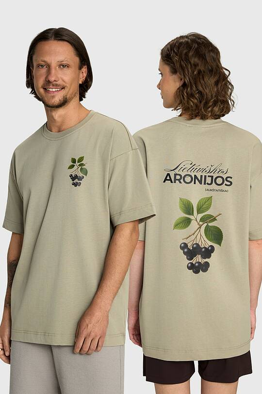 Short sleeves cotton T-shirt "Chokeberries" 1 | Audimas