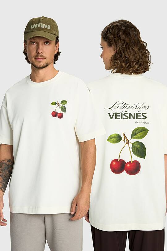 Short sleeves cotton T-shirt "Cherry" 1 | Audimas
