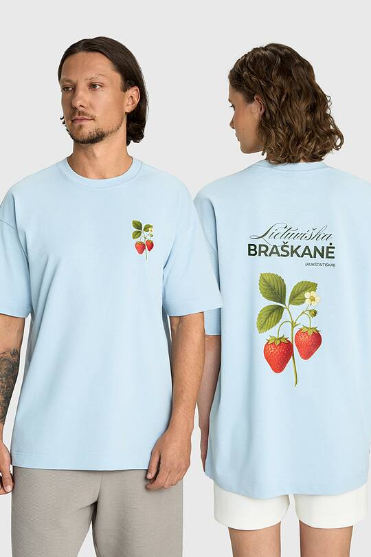 Short sleeves cotton T-shirt "Strawberry" 1 | Audimas