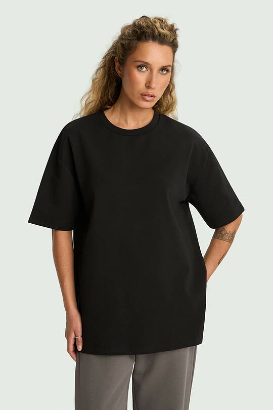 Oversized cotton interlock T-shirt 2 | Audimas
