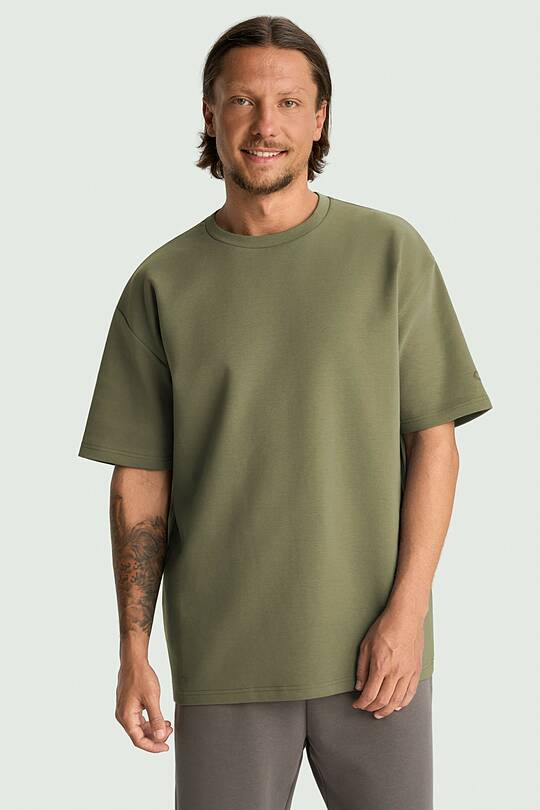 Oversized cotton interlock T-shirt 2 | Audimas