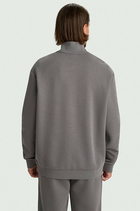 Cotton interlock half-zip sweatshirt 2 | Audimas