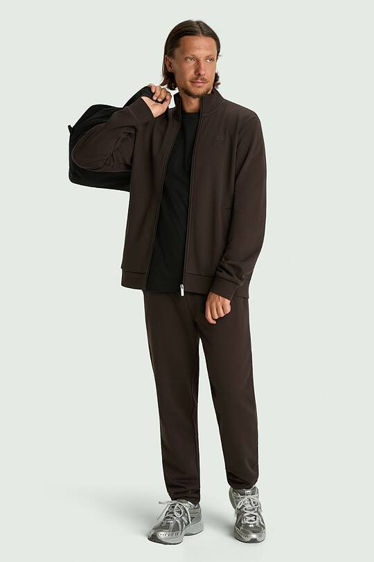 Cotton French terry tapered sweatpants 1 | Audimas
