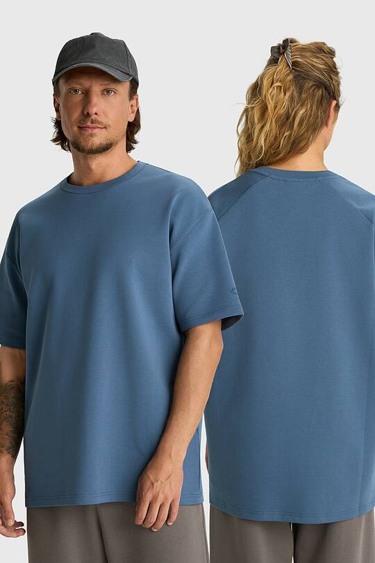 Oversized cotton interlock T-shirt 1 | Audimas
