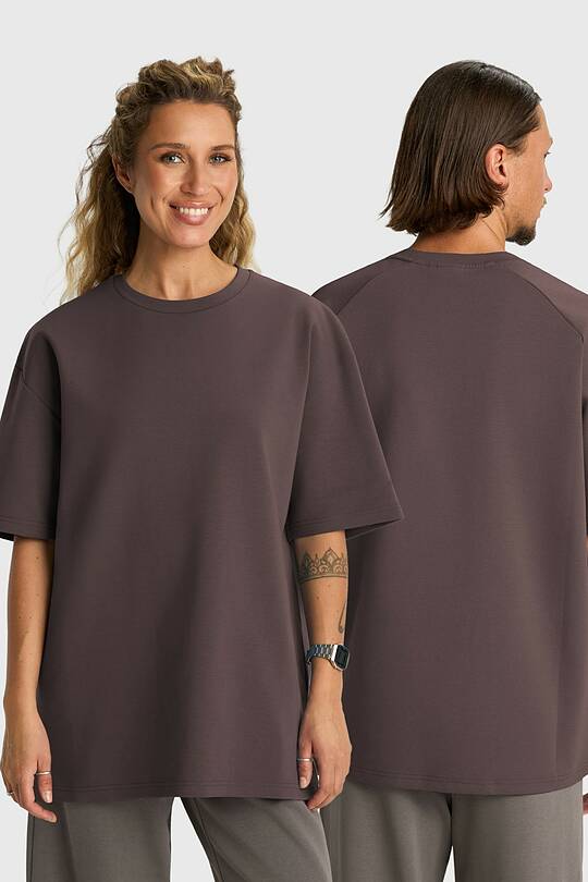 Oversized cotton interlock T-shirt 1 | Audimas