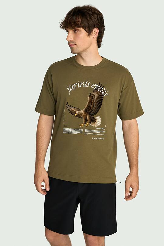 Short sleeves cotton T-shirt "Sea Eagle" 2 | Audimas