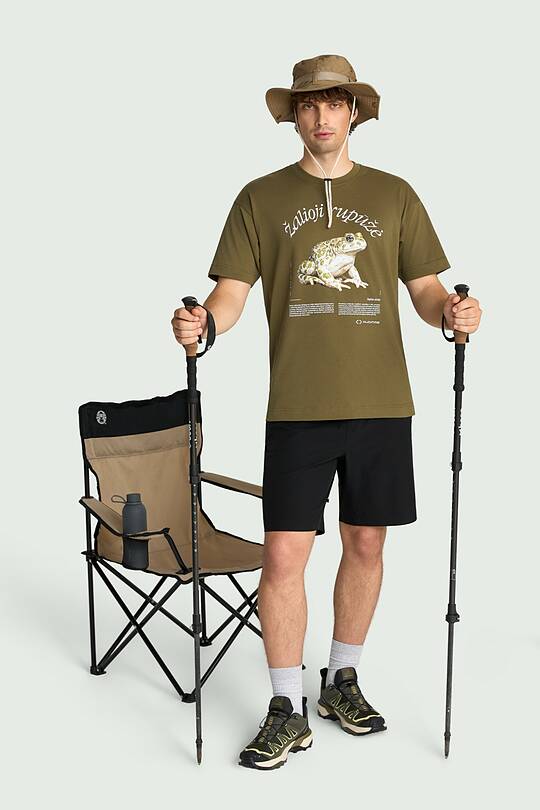 Short sleeves cotton T-shirt "Green toad" 1 | Audimas