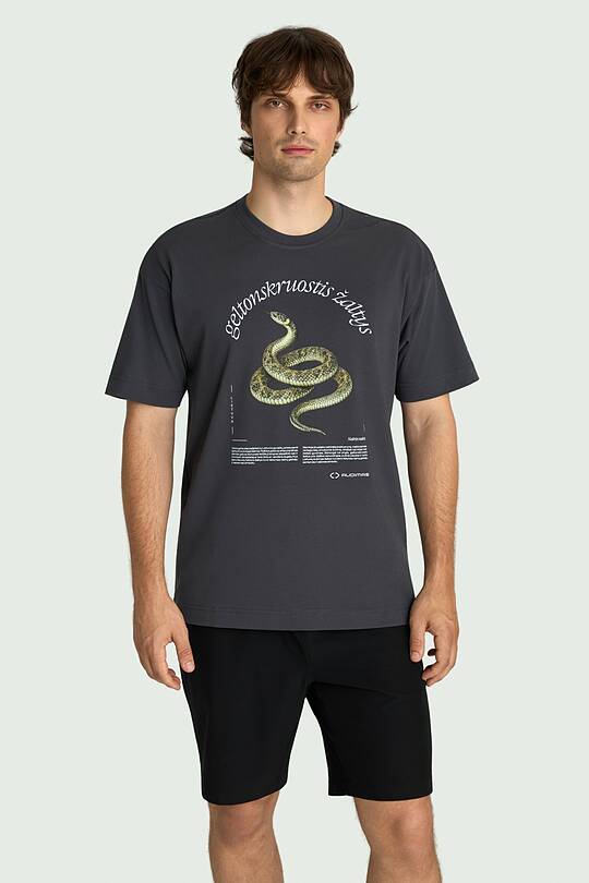 Short sleeves cotton T-shirt "Grass Snake" 2 | Audimas