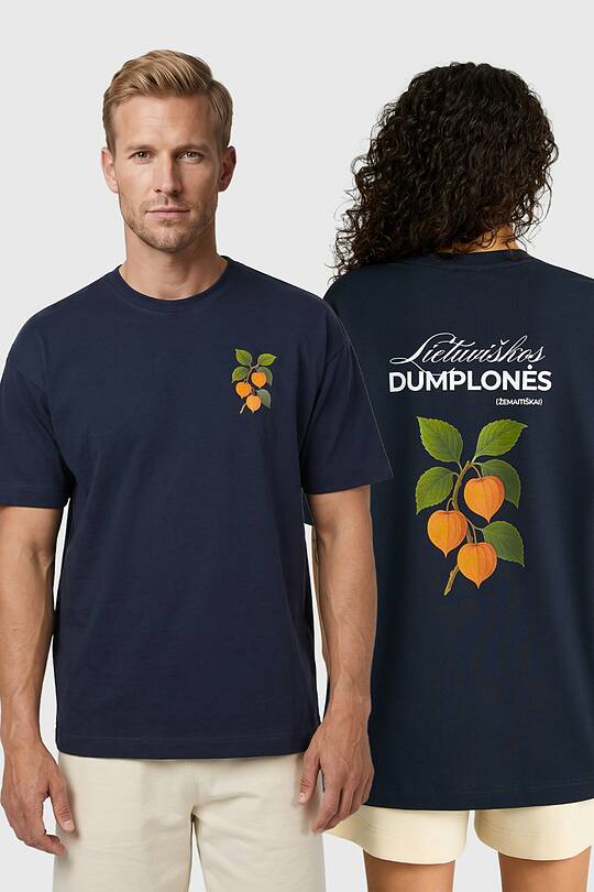 Short sleeves cotton T-shirt "Groundcherry" 1 | Audimas