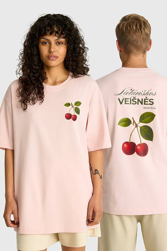 Short sleeves cotton T-shirt "Cherry" 1 | Audimas