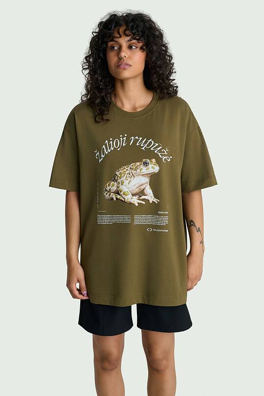 Cotton T-shirt "Green toad" 2 | Audimas
