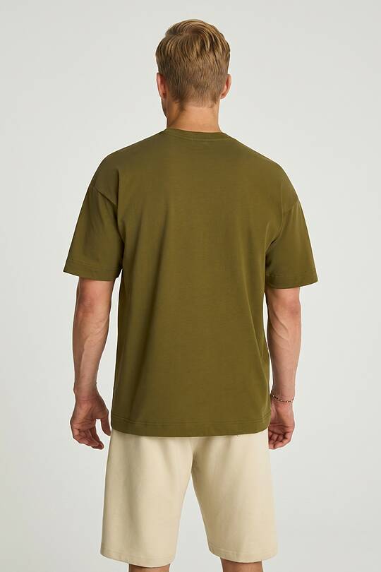Oversized short sleeve cotton T-shirt 2 | Audimas