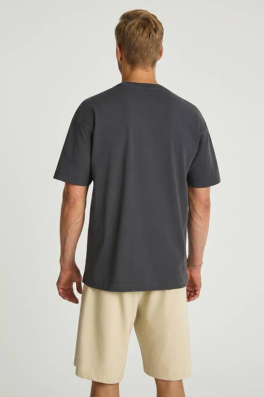 Oversized short sleeve cotton T-shirt 2 | Audimas