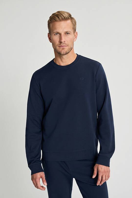 Cotton French terry crewneck sweatshirt 1 | Audimas