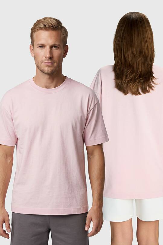 Oversized short sleeve cotton T-shirt 1 | Audimas