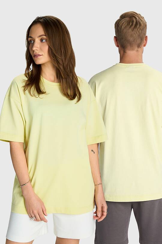 Oversized short sleeve cotton T-shirt 1 | Audimas