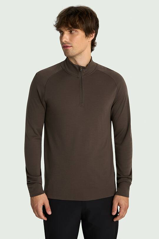 Merino wool half-zip sweatshirt 1 | Audimas