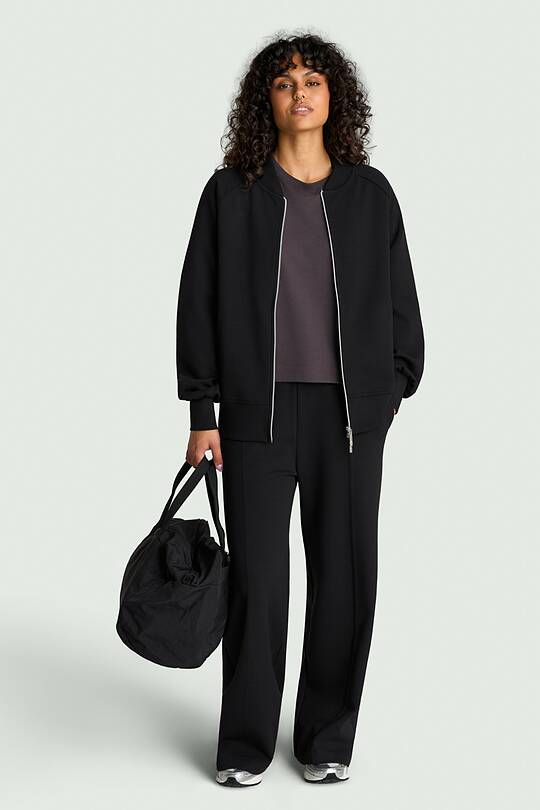 Cotton interlock bomber jacket 1 | Audimas