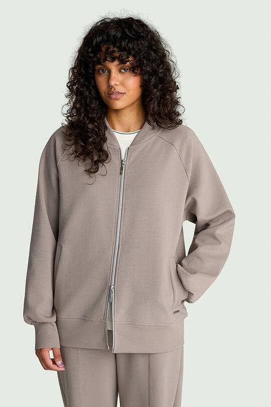 Cotton interlock bomber jacket 1 | Audimas