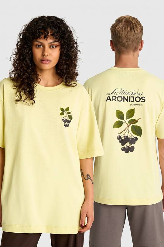 Short sleeves cotton T-shirt "Chokeberries" 1 | Audimas