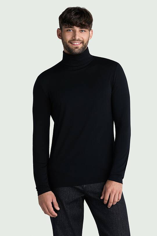 Lightweight merino wool roll neck top 1 | Audimas