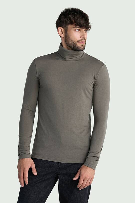 Lightweight merino wool roll neck top 1 | Audimas