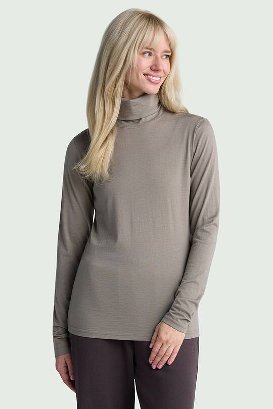 Lightweight merino wool roll neck top 1 | Audimas