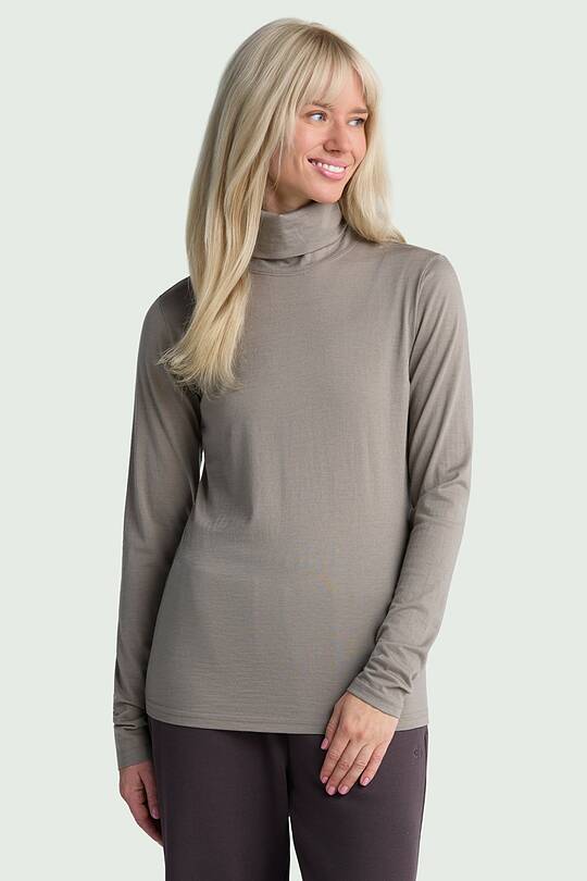 Lightweight merino wool roll neck top 1 | Audimas