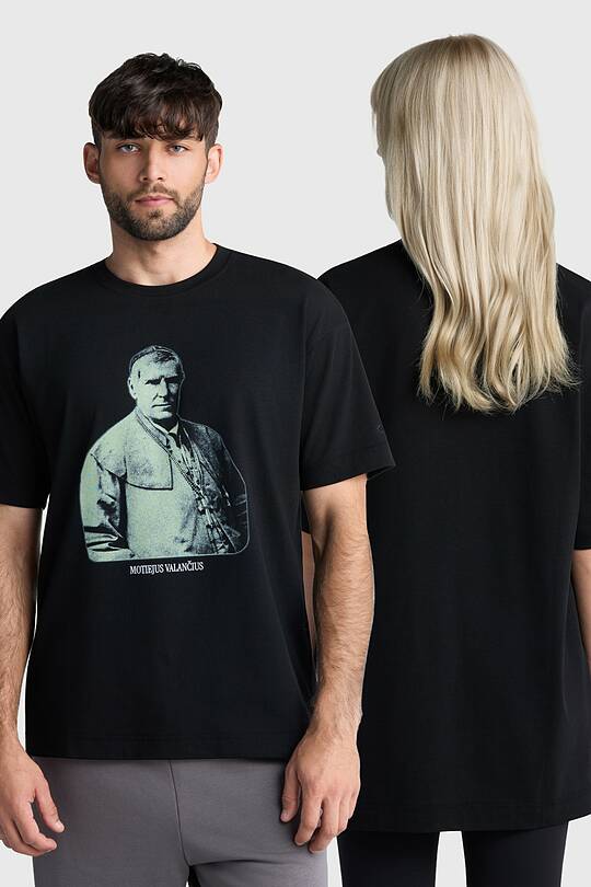 Short sleeves cotton T-shirt „Motiejus Valančius“ 1 | Audimas