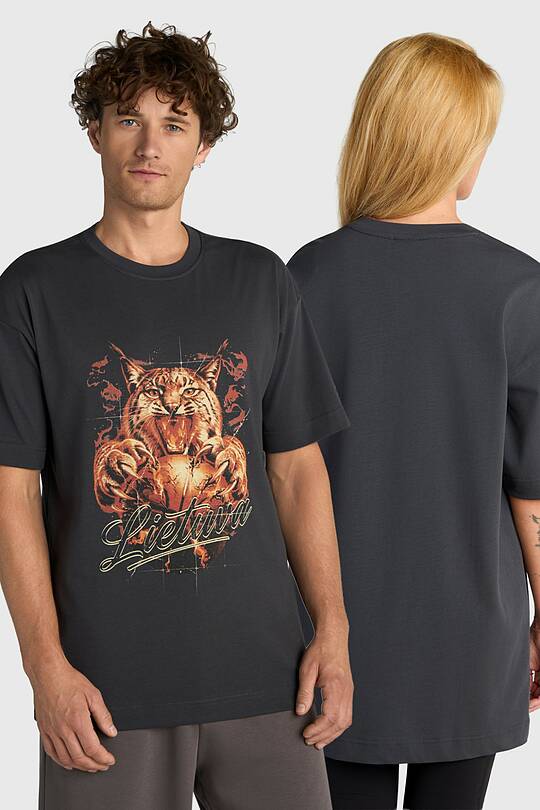 Short sleeves cotton T-shirt "Wild strength" 1 | Audimas