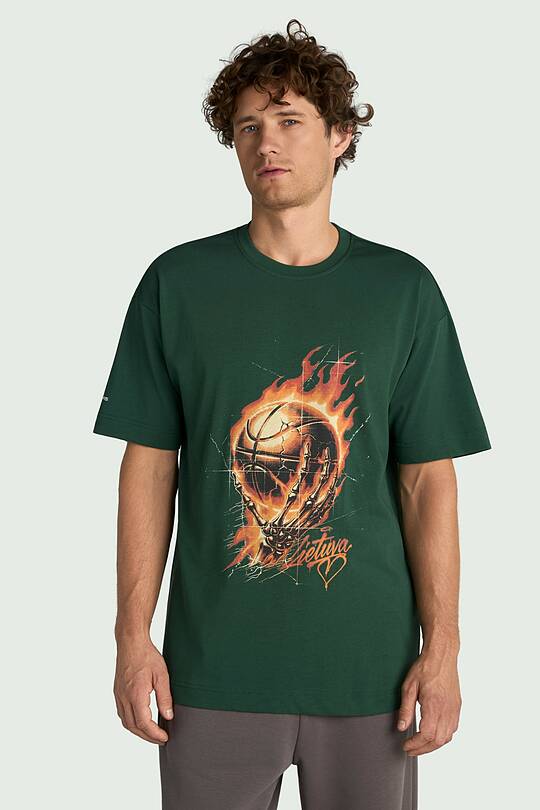 Short sleeves cotton T-shirt "Unbreakable" 2 | Audimas