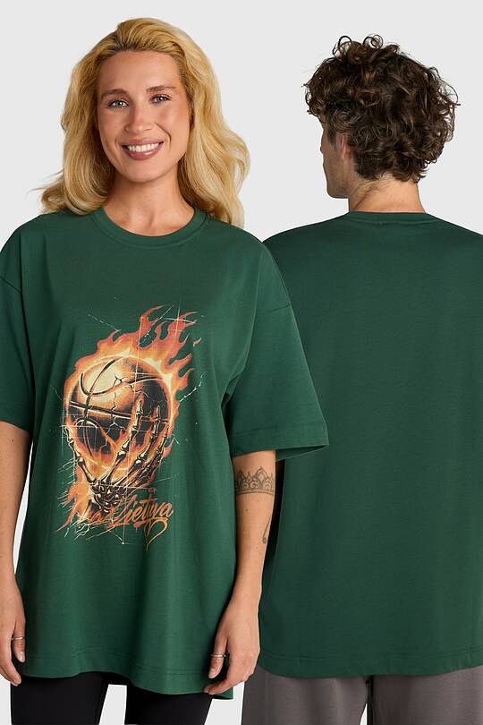 Short sleeves cotton T-shirt "Unbreakable" 1 | Audimas