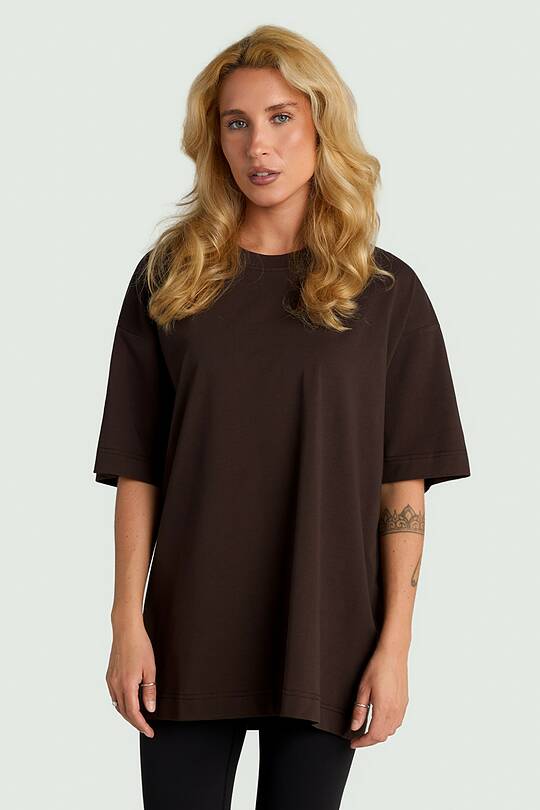 Oversized short sleeve cotton T-shirt 2 | Audimas