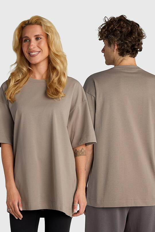 Oversized short sleeve cotton T-shirt 1 | Audimas