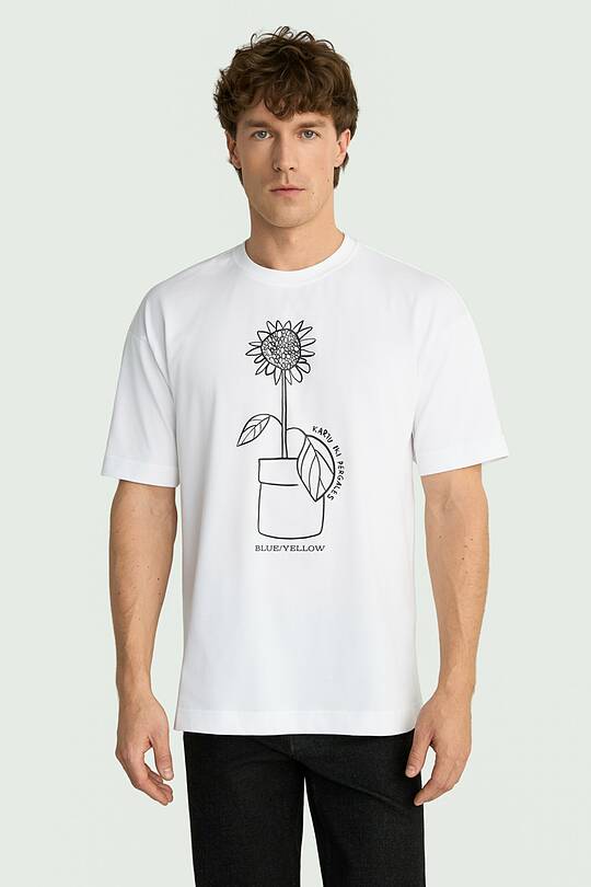Unisex short-sleeve cotton T-shirt "Sunflower" 2 | Audimas