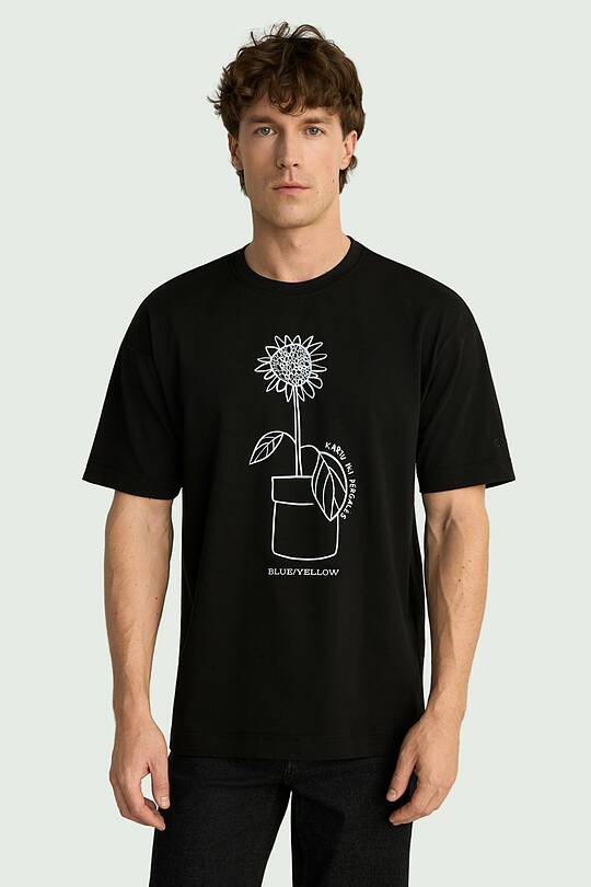 Unisex short-sleeve cotton T-shirt "Sunflower" 2 | Audimas
