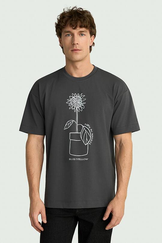 Unisex short-sleeve cotton T-shirt "Sunflower" 1 | Audimas