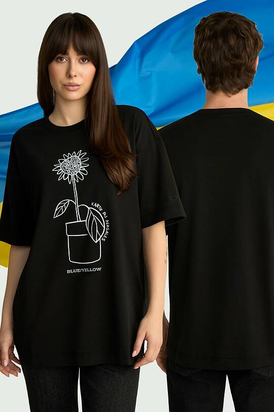 Unisex short-sleeve cotton T-shirt "Sunflower" 1 | Audimas