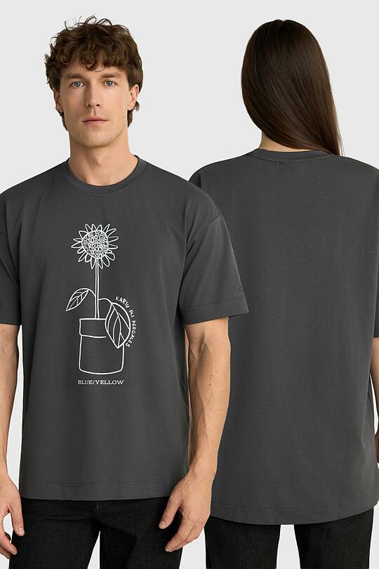 Unisex short-sleeve cotton T-shirt "Sunflower" 1 | Audimas