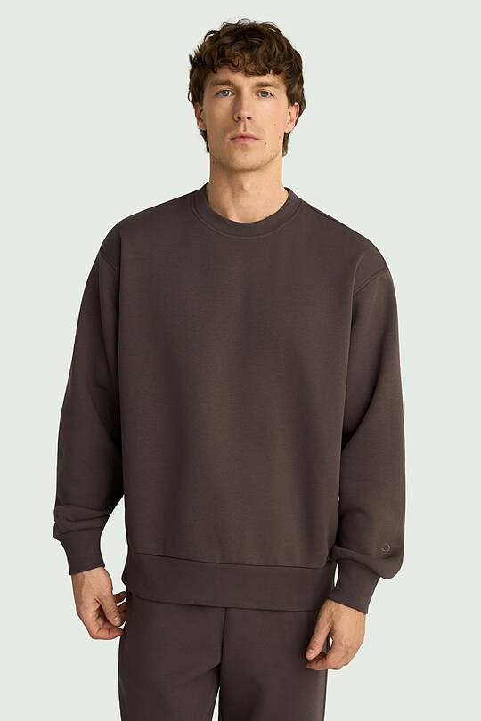 Oversized cotton fleece sweatshirt 1 | Audimas
