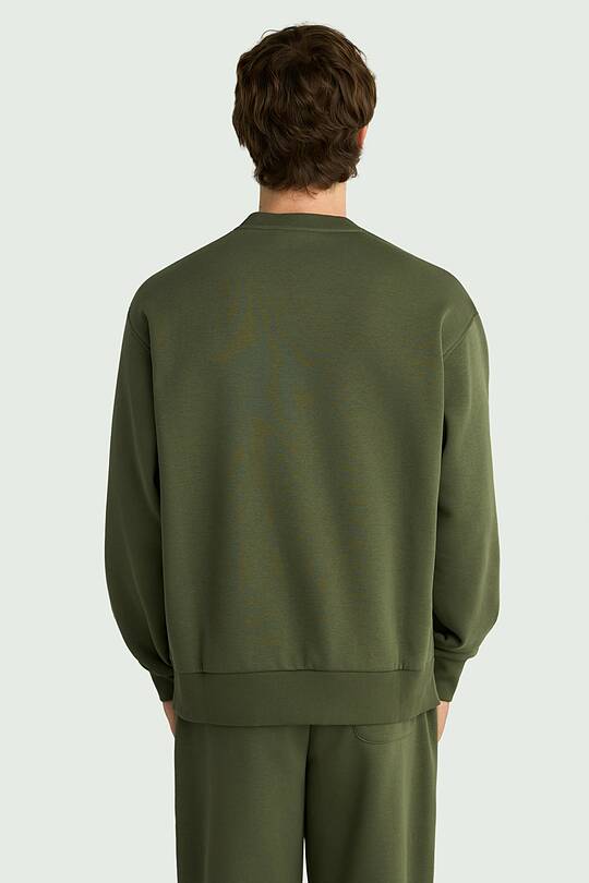 Oversized cotton fleece sweatshirt 2 | Audimas