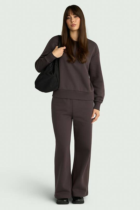 Wide cotton fleece sweatpants 1 | Audimas