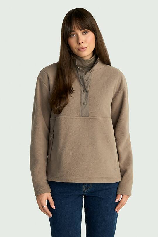 Half closure fleece sweatshirt 1 | Audimas