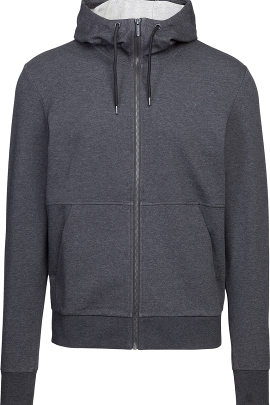 Cotton terry zip-through hoodie 8 | GREY/MELANGE | Audimas